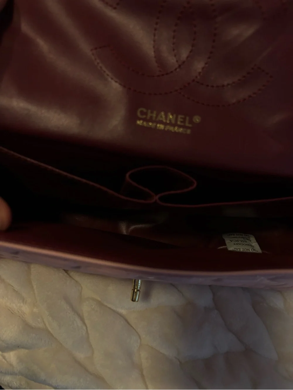 CHANEL Pink Quilted Shoulder Flap Bag with Gold Hardware